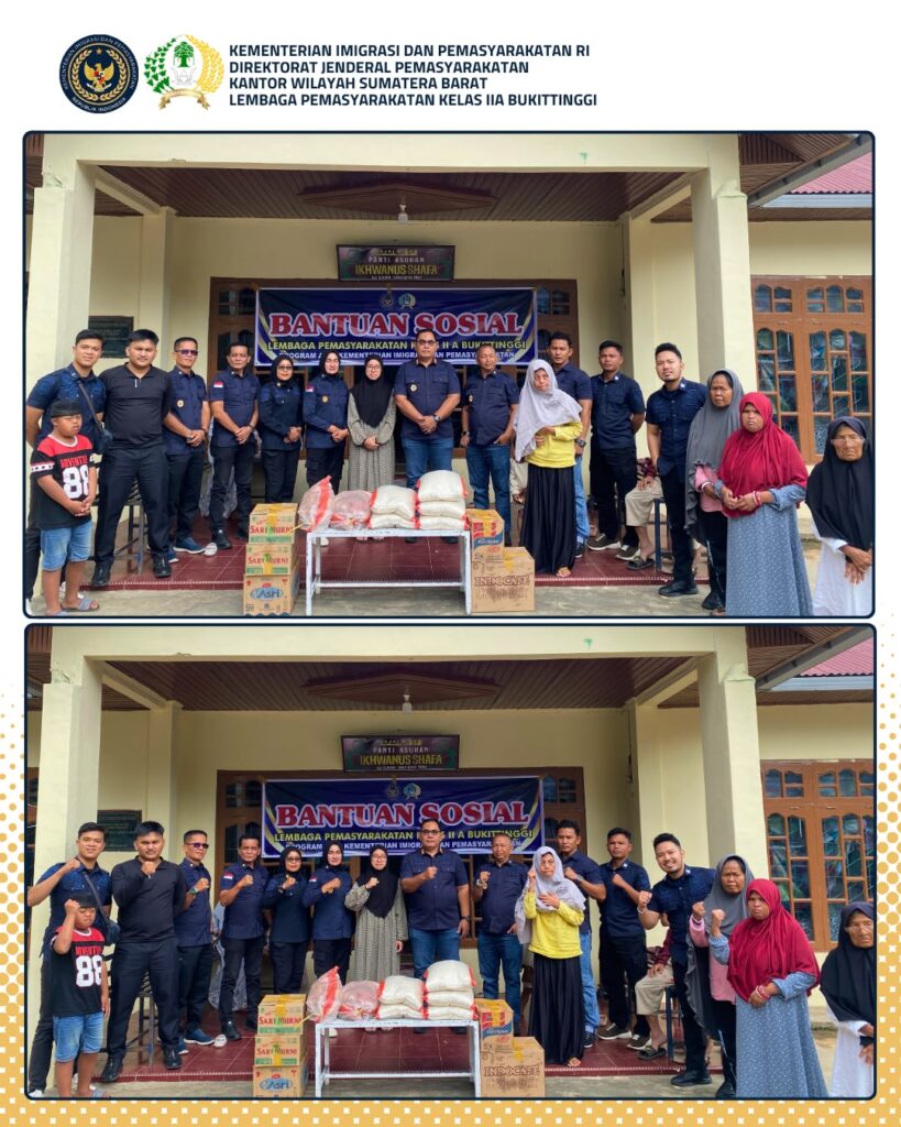 Menebar Kepedulian, Menguatkan Kebersamaan,Lapas Kelas IIA Bukittinggi Salurkan Bantuan Sosial ke Panti Asuhan Ikhwanus Shafa 2 IMG 20260711 WA0012