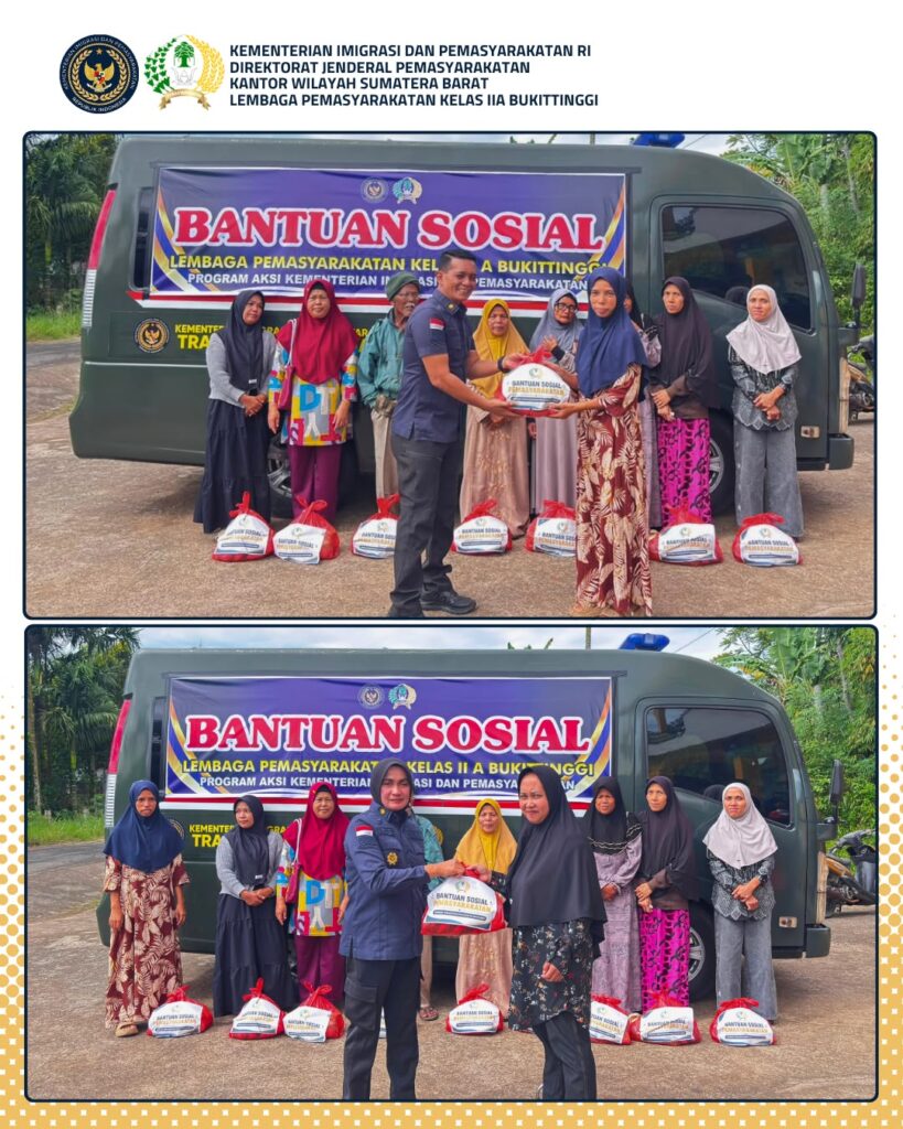 Semarakkan HUT RI Ke-81, Lapas Kelas IIA Bukittinggi Gelar Aksi Bakti Sosial Bagi-Bagi Sembako 1 IMG 20260807 WA0001