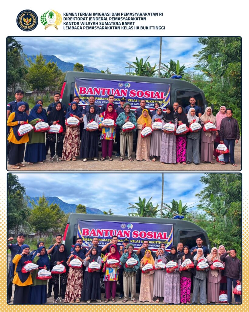 Semarakkan HUT RI Ke-81, Lapas Kelas IIA Bukittinggi Gelar Aksi Bakti Sosial Bagi-Bagi Sembako 2 IMG 20260807 WA0002